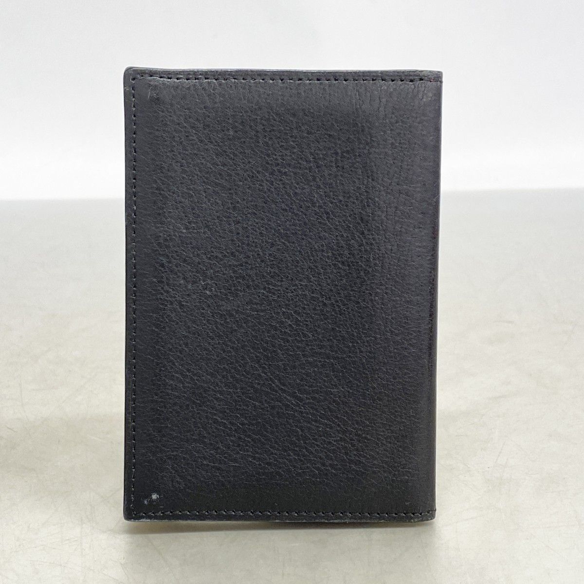 Cartier Card Case Cabochon Leather Black Silver — view 8