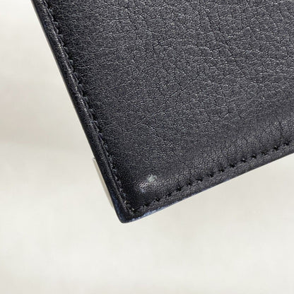 Cartier Card Case Cabochon Leather Black Silver — view 6