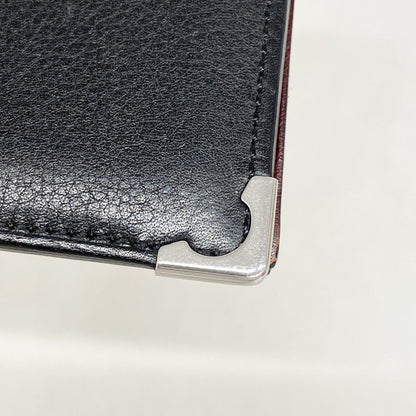 Cartier Card Case Cabochon Leather Black Silver — view 7