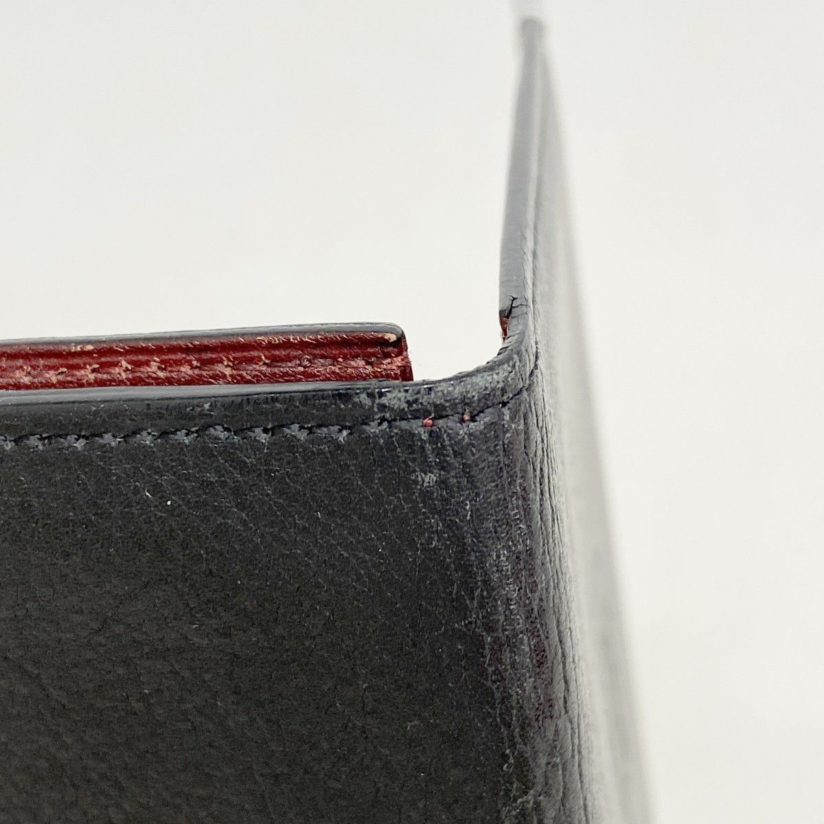 Cartier Card Case Cabochon Leather Black Silver — view 5