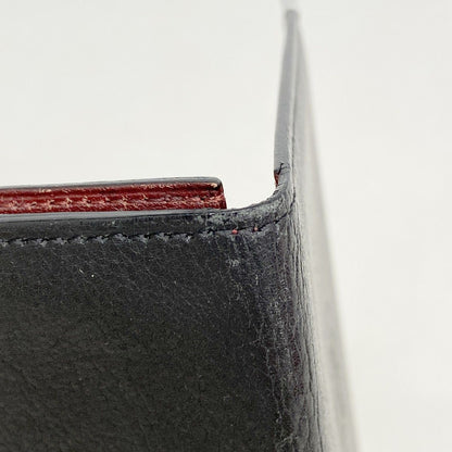 Cartier Card Case Cabochon Leather Black Silver — view 5