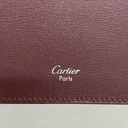 Cartier Card Case Cabochon Leather Black Silver — view 4