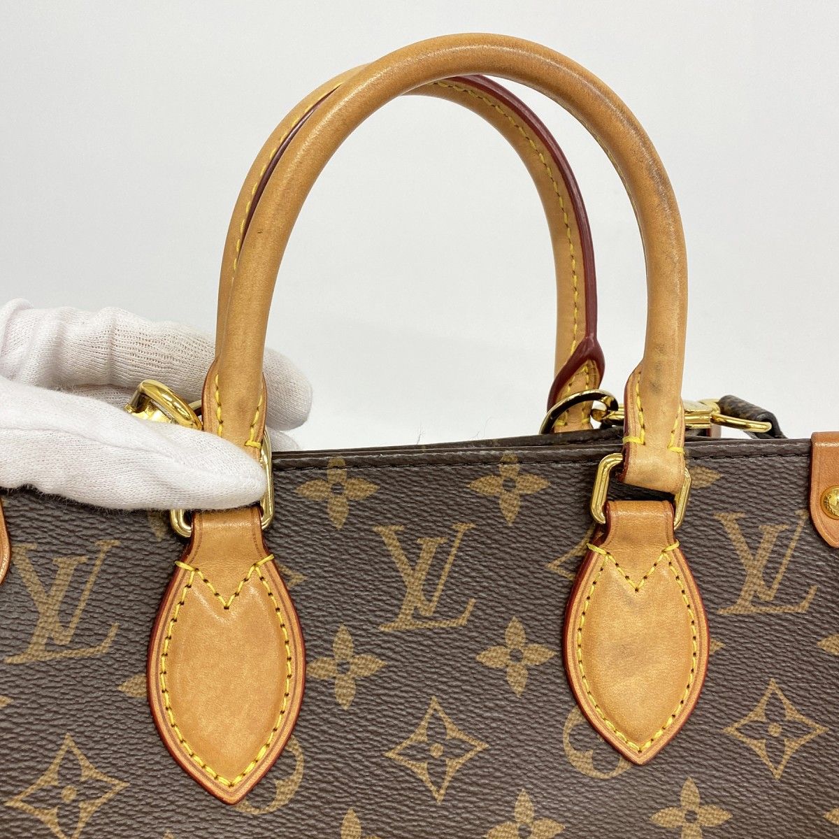 Louis Vuitton Handbag Monogram Sac Plat BB Brown 2-Way Bag — view 7