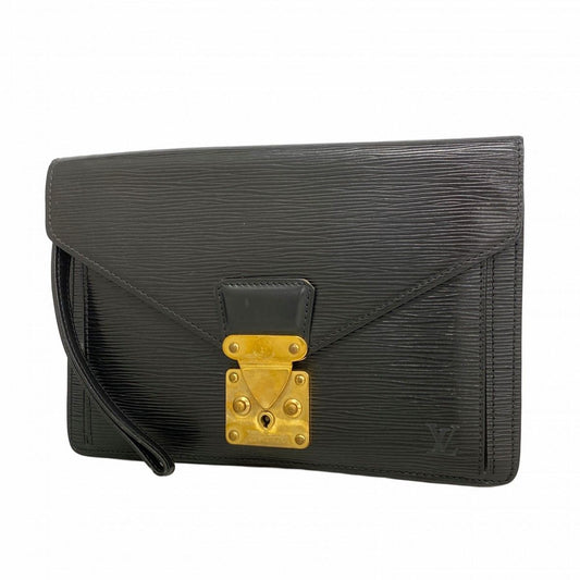 Louis Vuitton Clutch Epi Pochette Series Dragonne Noir