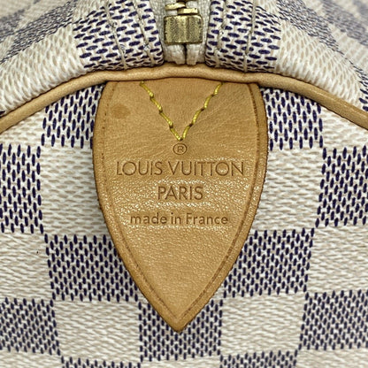Louis Vuitton Handbag Damier Azur Speedy 30 White — view 5