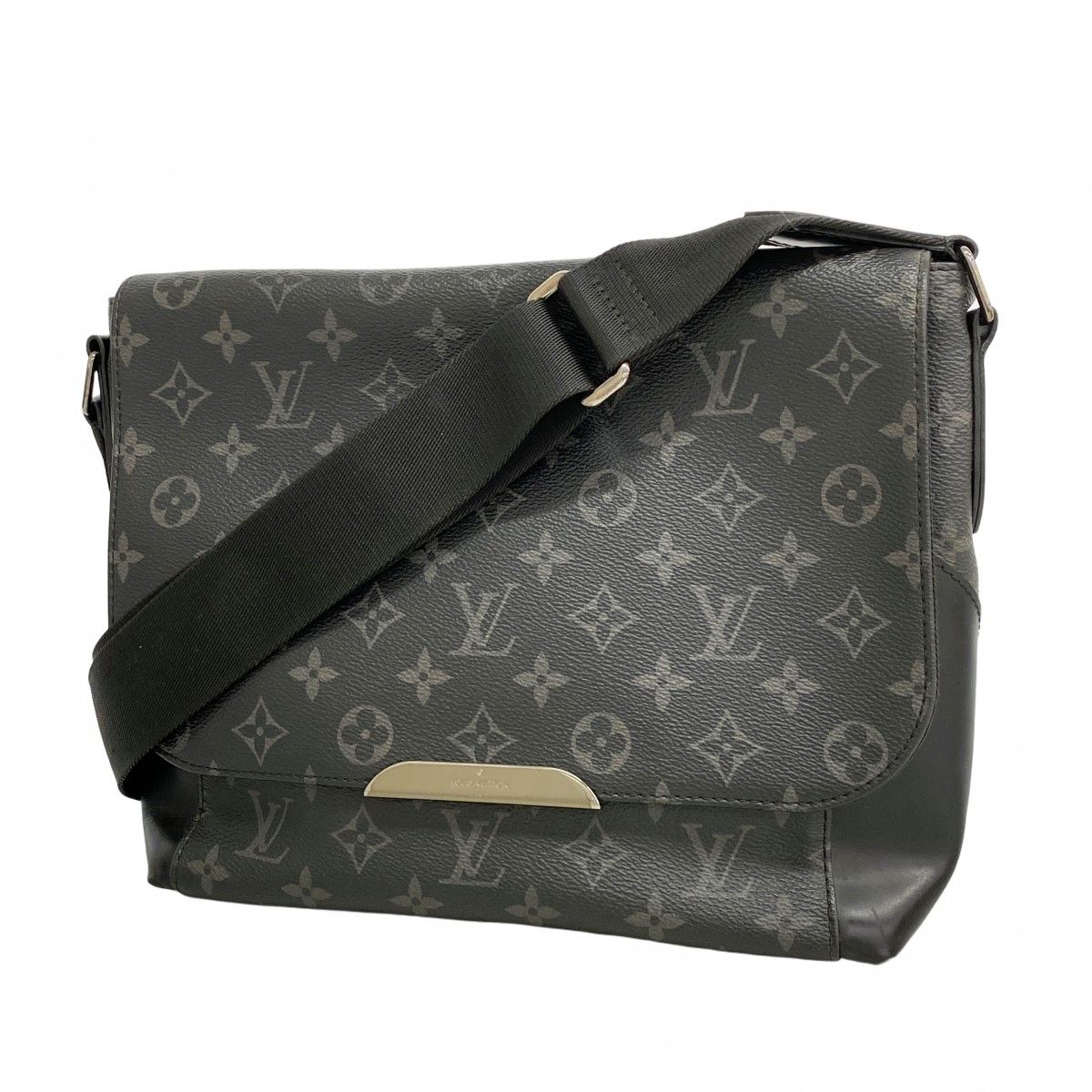Louis Vuitton Shoulder Bag Monogram Eclipse Messenger Explorer PM Black