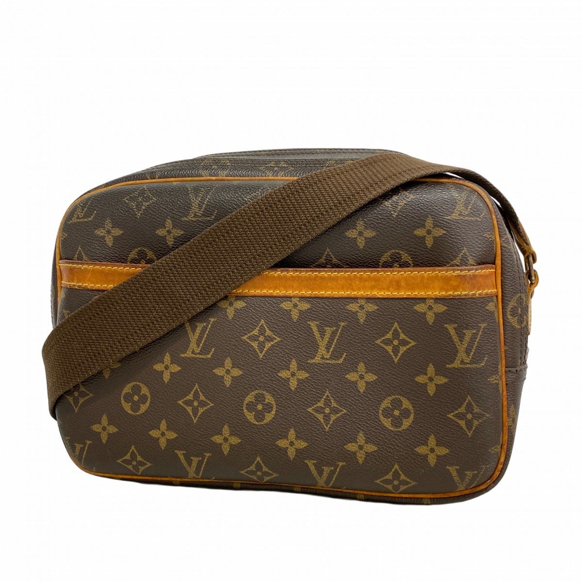 Louis Vuitton Shoulder Bag Monogram Reporter PM Brown