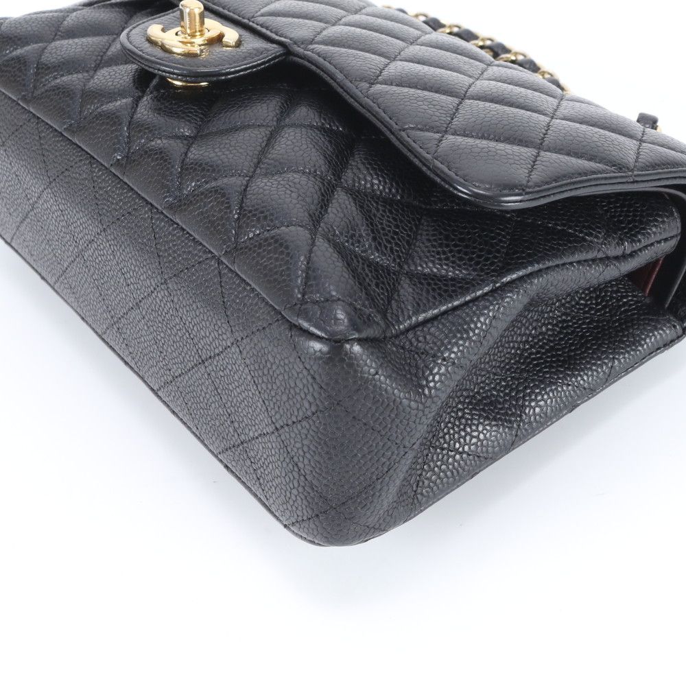 Chanel Quilted Caviar Leather Double Flap 2-Way Shoulder Bag Rnm — view 6