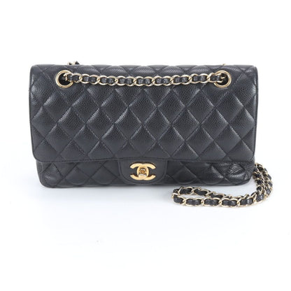 Chanel Quilted Caviar Leather Double Flap 2-Way Shoulder Bag Rnm — view 4