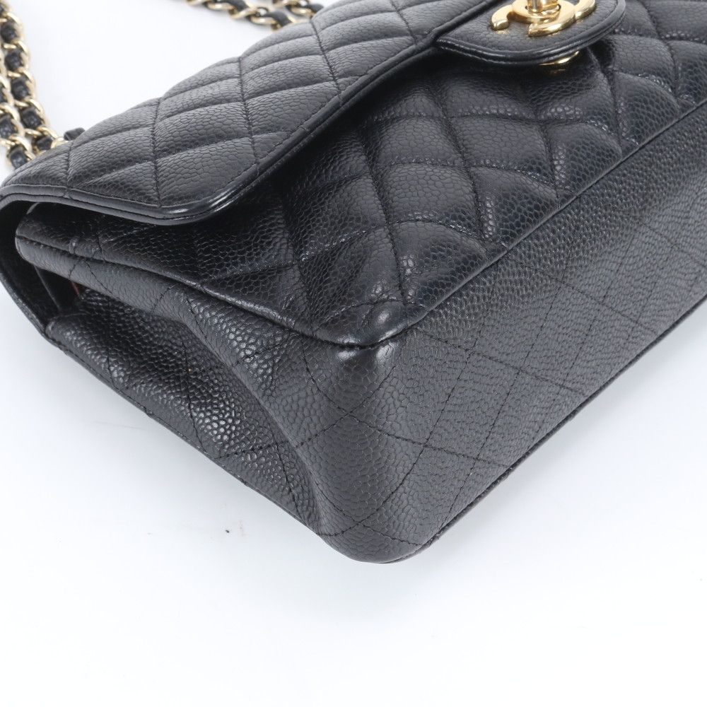 Chanel Quilted Caviar Leather Double Flap 2-Way Shoulder Bag Rnm — view 5