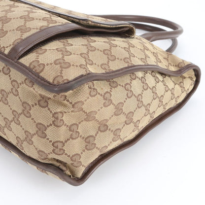 Gucci GG Canvas 000 Leather Tote Shoulder Business Document Rbm — view 4