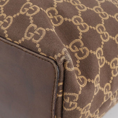 Gucci GG Canvas 002 Leather Tote Shoulder Hand Brown Rbm — view 7