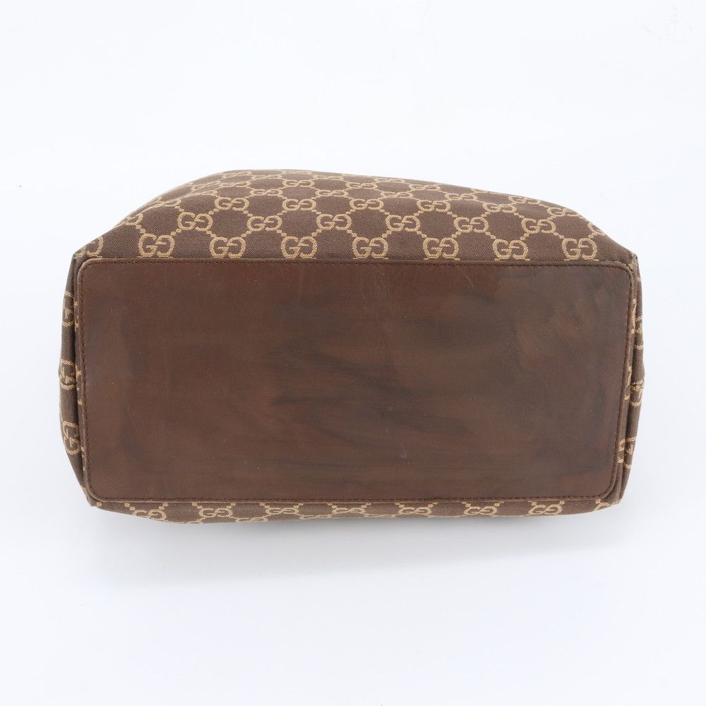 Gucci GG Canvas 002 Leather Tote Shoulder Hand Brown Rbm — view 5