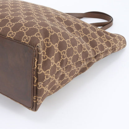 Gucci GG Canvas 002 Leather Tote Shoulder Hand Brown Rbm — view 4