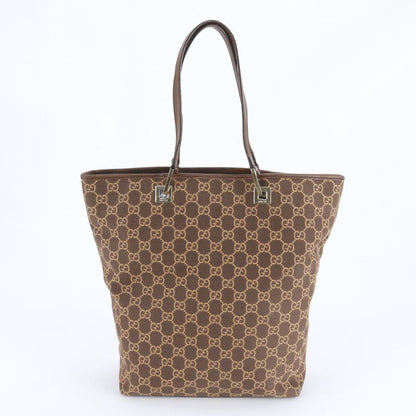 Gucci GG Canvas 002 Leather Tote Shoulder Hand Brown Rbm — view 3