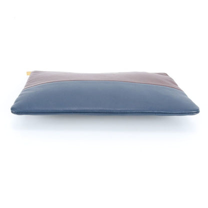 Celine Bicolor Leather Clutch Pouch Business Rbm — view 4