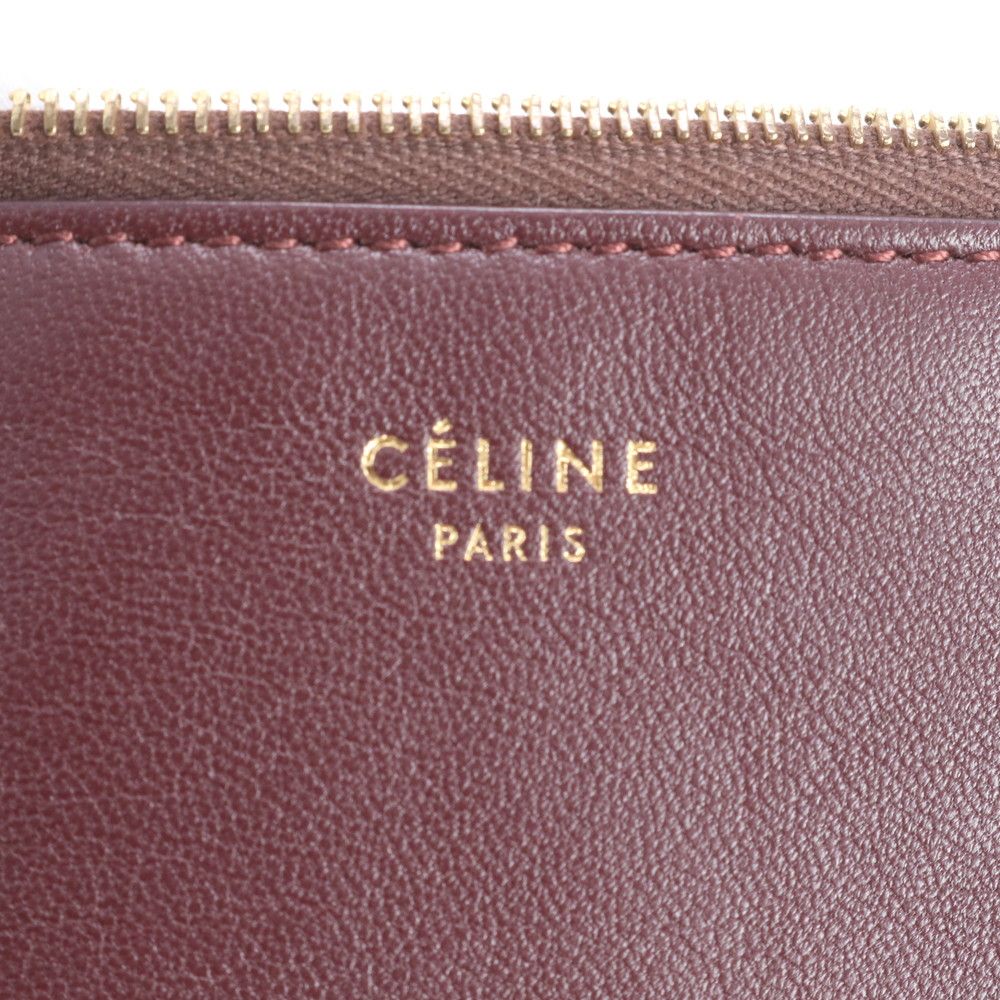 Celine Bicolor Leather Clutch Pouch Business Rbm — view 7