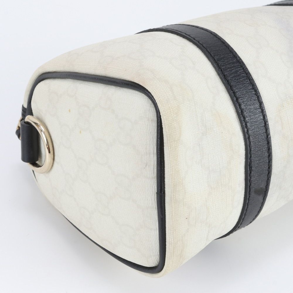 Gucci GG Supreme Mini Boston Leather Handbag Tote — view 6