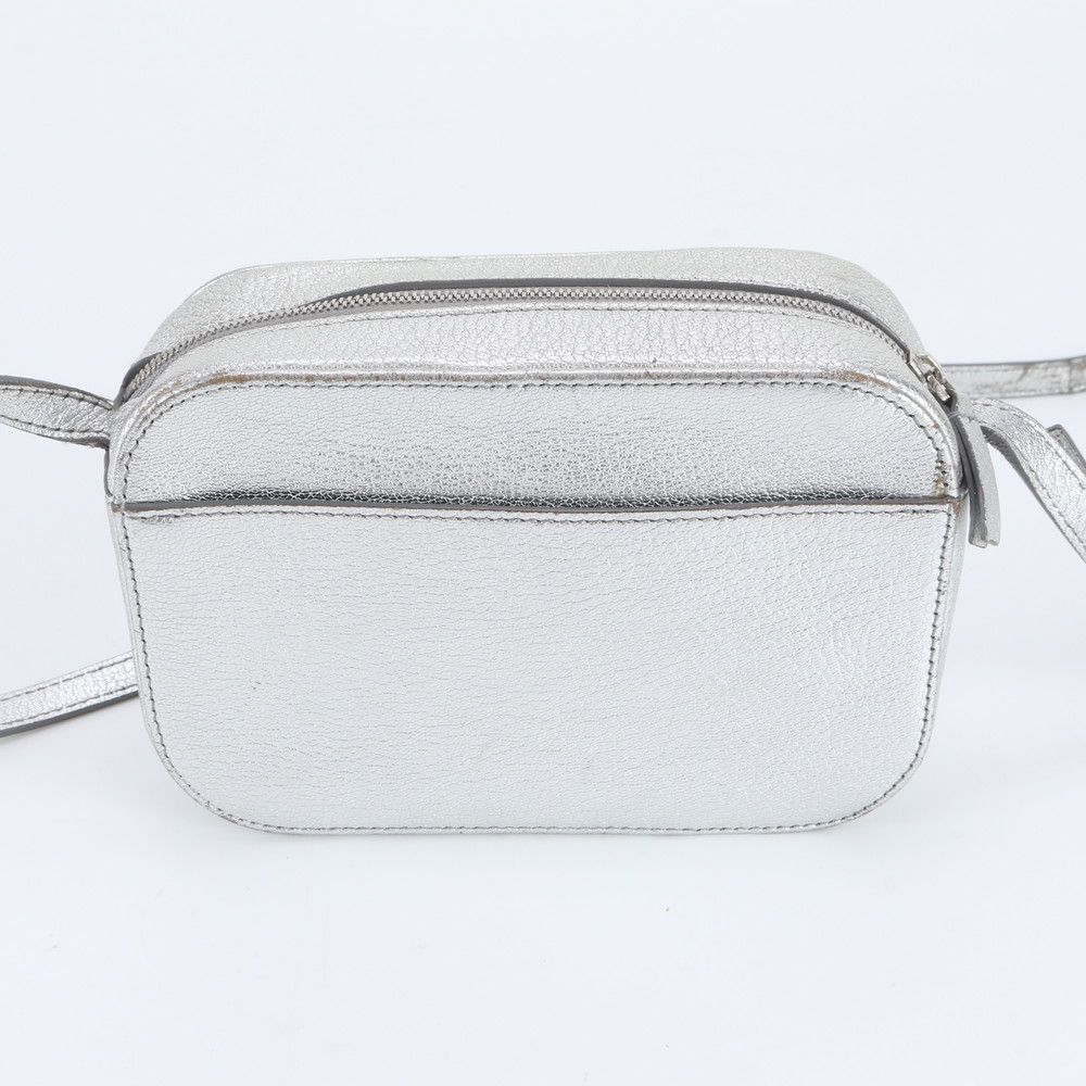 Balenciaga Everyday Camera Bag XS Leather Crossbody Silver Rbm — view 3