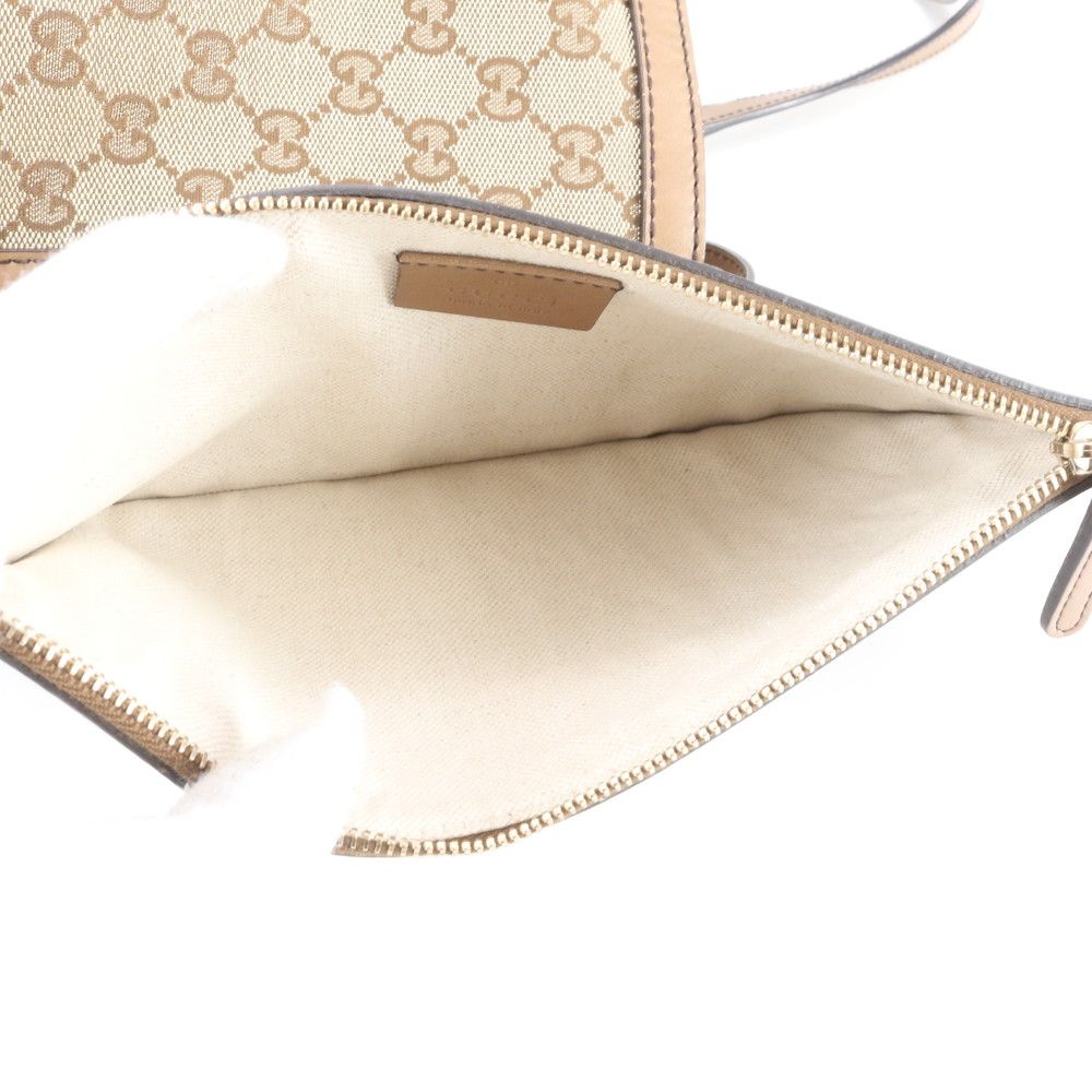 Gucci GG Canvas Leather Tote Shoulder Hand Rbm — view 8