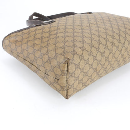 Gucci GG Supreme Leather Tote Shoulder Hand Brown Rbm — view 4