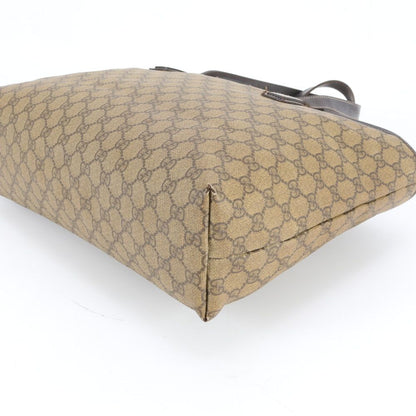 Gucci GG Supreme Leather Tote Shoulder Hand Brown Rbm — view 5