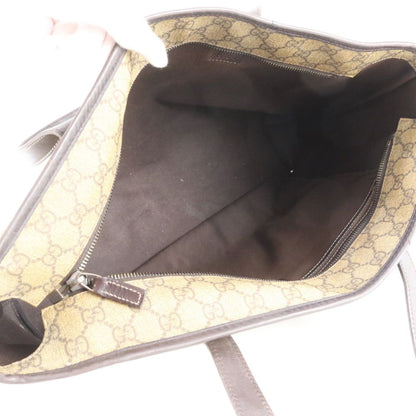 Gucci GG Supreme Leather Tote Shoulder Hand Brown Rbm — view 9