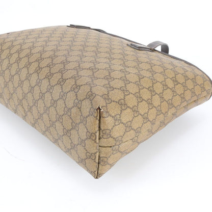 Gucci GG Supreme Leather Tote Shoulder Hand Brown Rbm — view 8