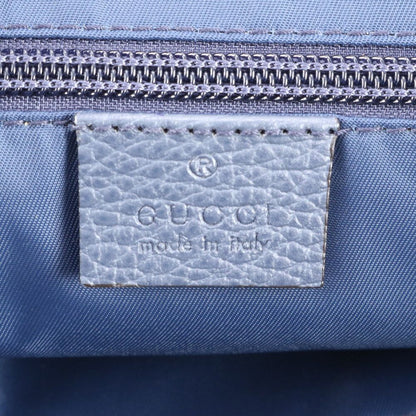 Gucci GG Nylon Leather Tote Shoulder Business Navy Dark Blue Rbm — view 8
