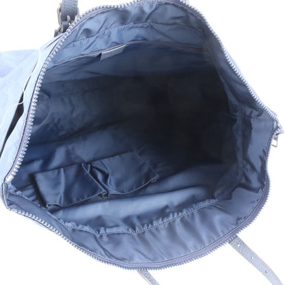 Gucci GG Nylon Leather Tote Shoulder Business Navy Dark Blue Rbm — view 7