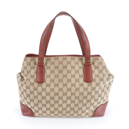 Gucci GG Canvas Leather Tote Shoulder Hand Rbm — view 3
