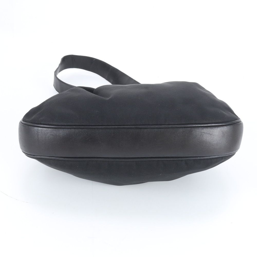 Gucci 001 Leather Nylon Shoulder Bag Hand Black Rbm — view 6