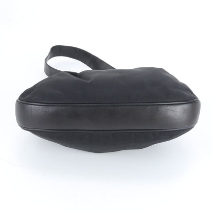 Gucci 001 Leather Nylon Shoulder Bag Hand Black Rbm — view 6