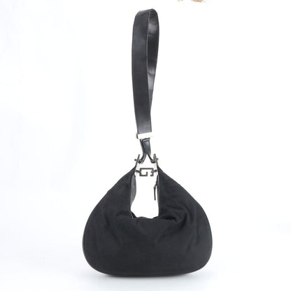 Gucci 001 Leather Nylon Shoulder Bag Hand Black Rbm — view 3