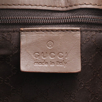Gucci 002 Leather Canvas Tote Shoulder Hand Brown Rbm — view 9