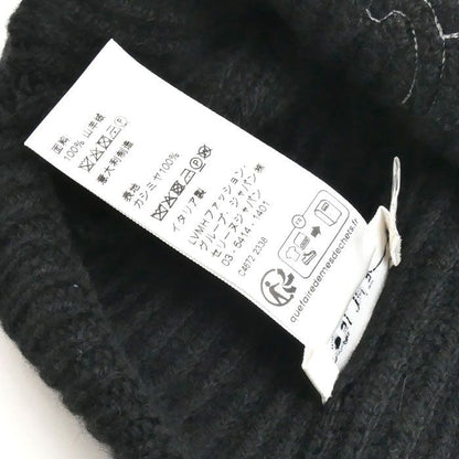 Celine Triomphe Knit Cap Black Hat — view 4