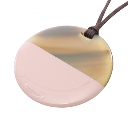 Hermes Necklace Minimal City Pendant Leather Buffalo Horn