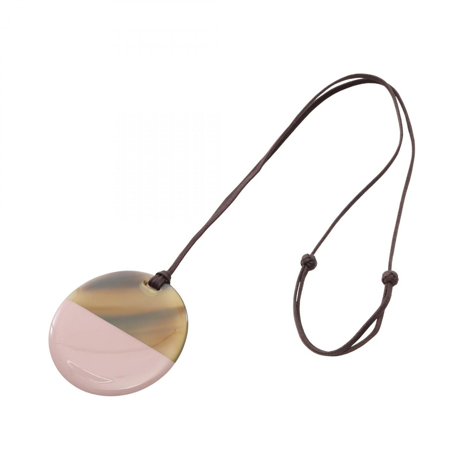 Hermes Necklace Minimal City Pendant Leather Buffalo Horn — view 3