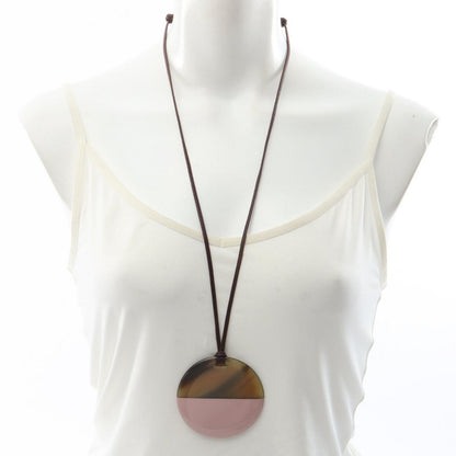 Hermes Necklace Minimal City Pendant Leather Buffalo Horn — view 6