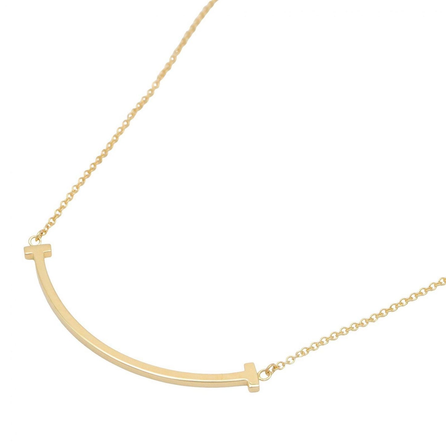Tiffany & Co Necklace T Smile Small 40 45 cm 18k