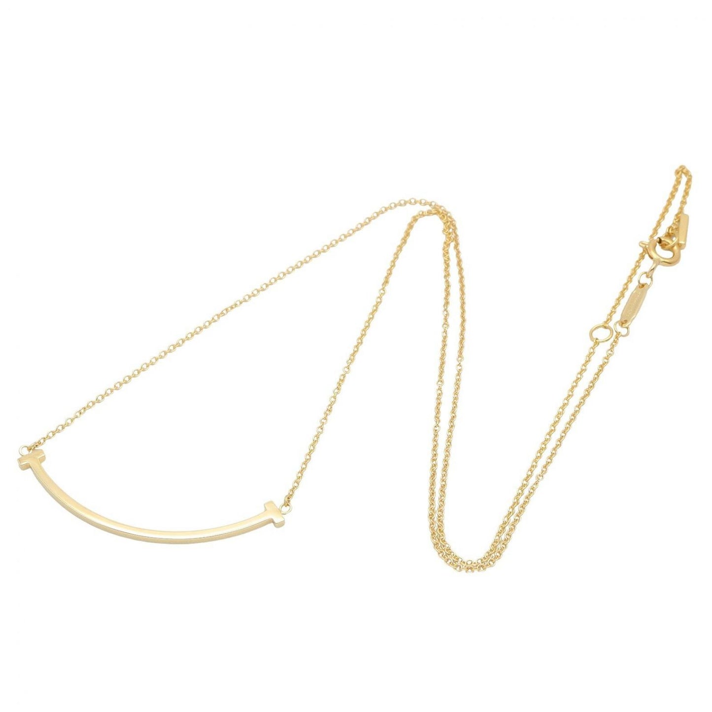 Tiffany & Co Necklace T Smile Small 40 45 cm 18k — view 2