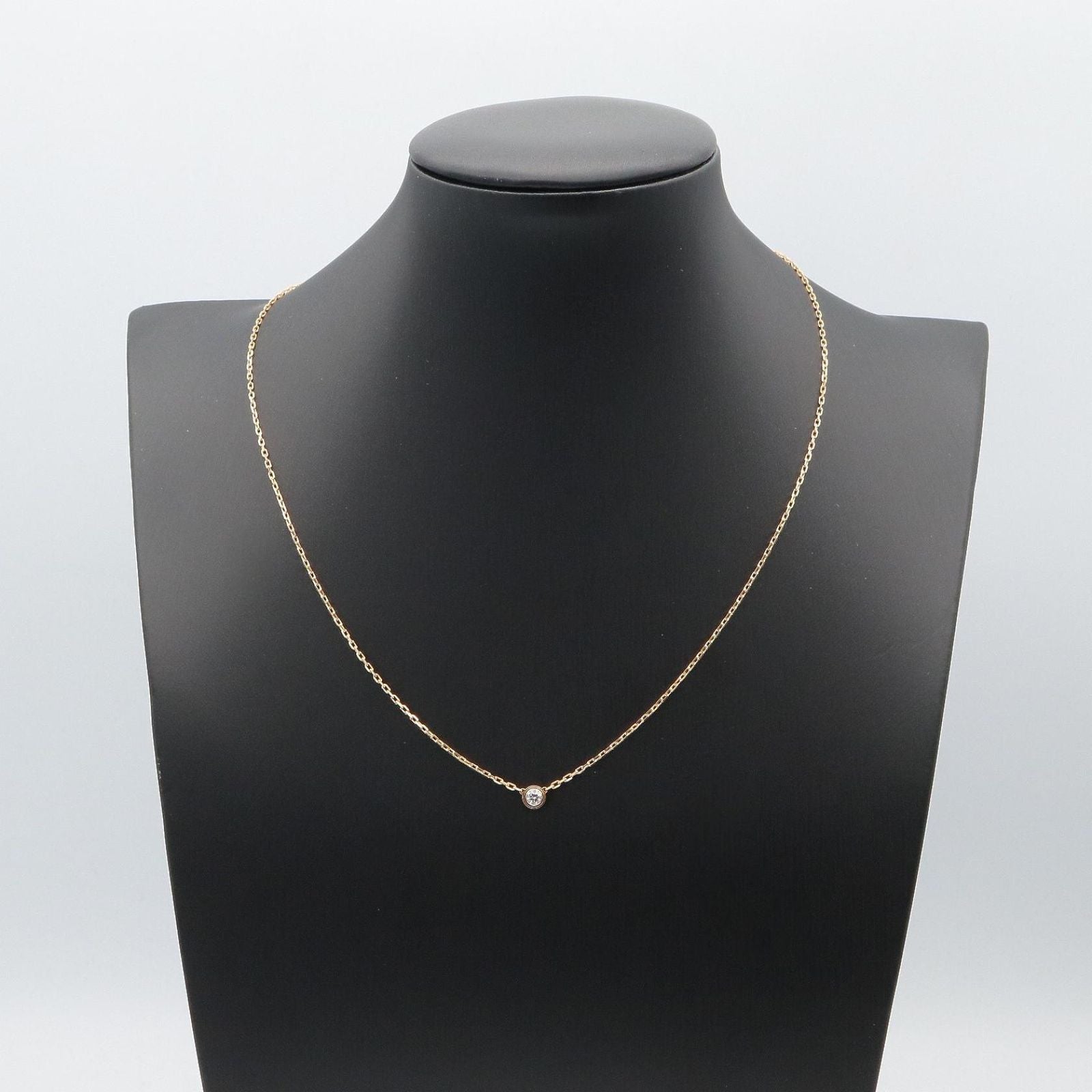 Cartier Necklace Damier Diamond 38 41 cm 18k Pink Gold — view 4