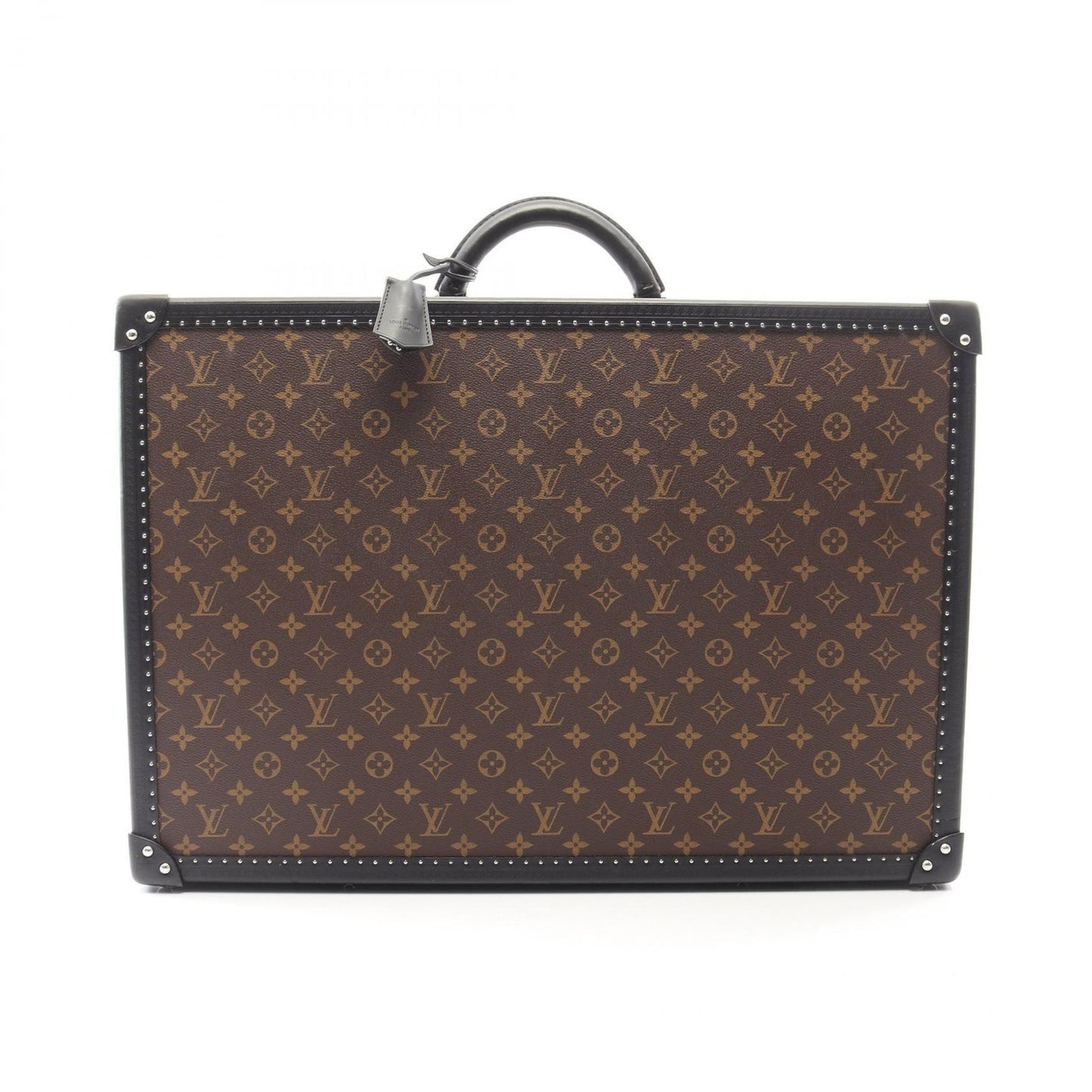 Louis Vuitton Suitcase Alzer 60 Monogram Macassar Canvas Leather Travel Bag