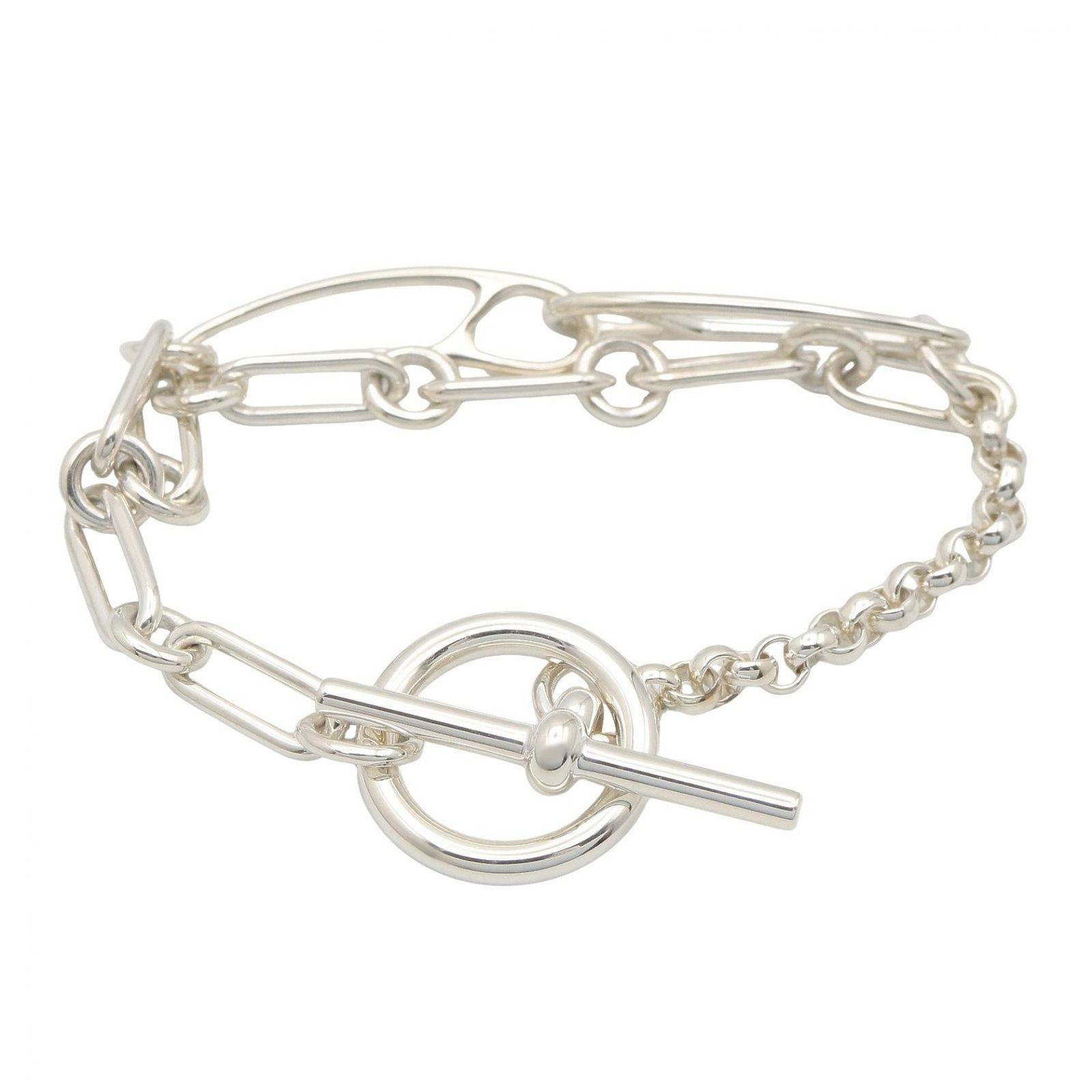 Hermes Bracelet Chaine D'ancre Punk 15 cm 925 Sterling Silver
