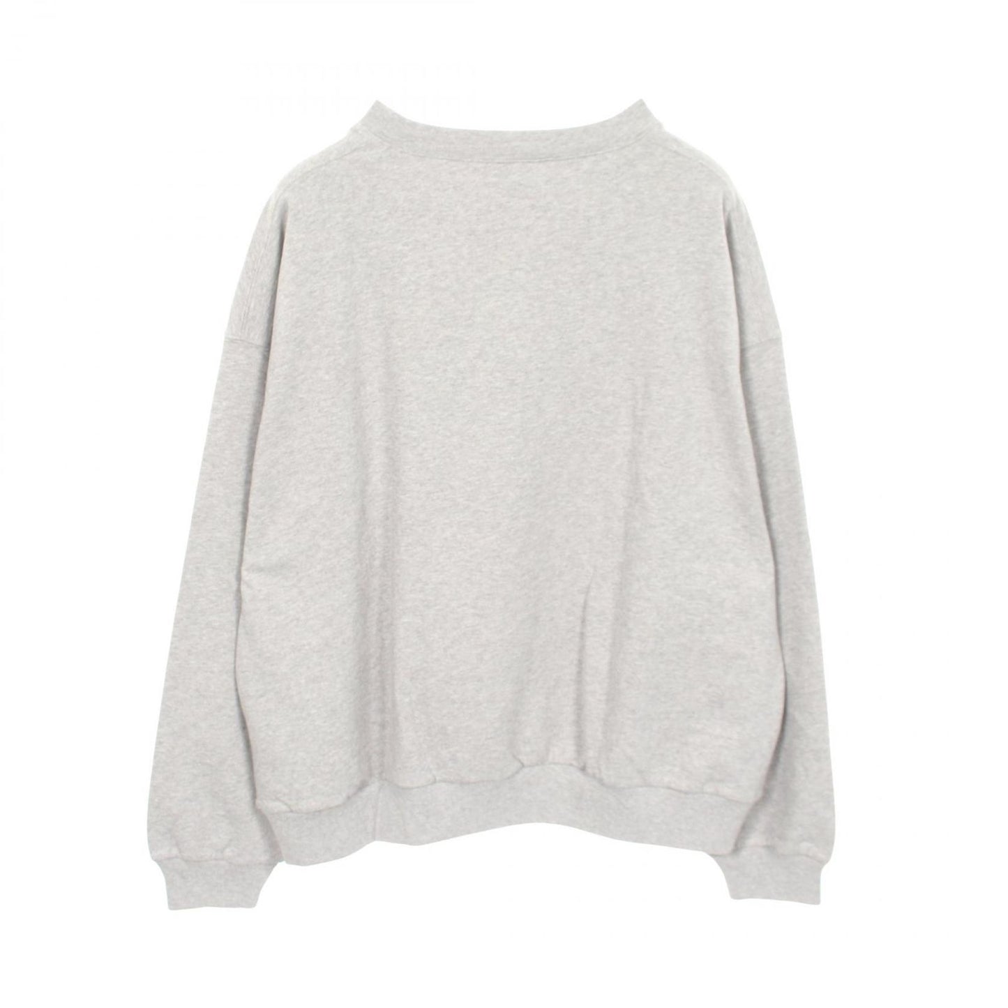 Balenciaga Sweatshirt Logo Embroidery Gray Cotton — view 2