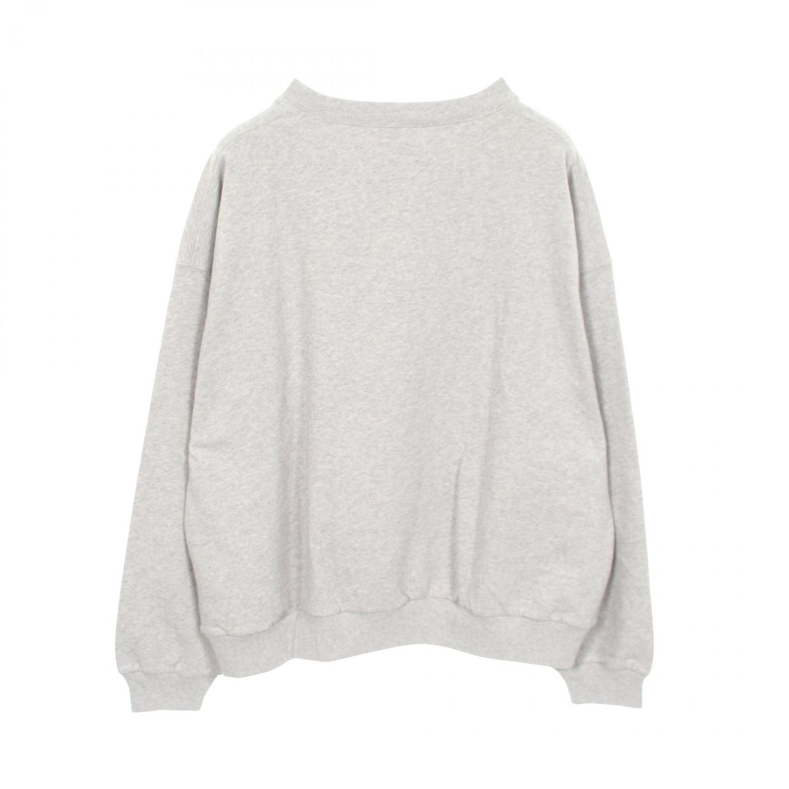 Balenciaga Sweatshirt Logo Embroidery Gray Cotton — view 2