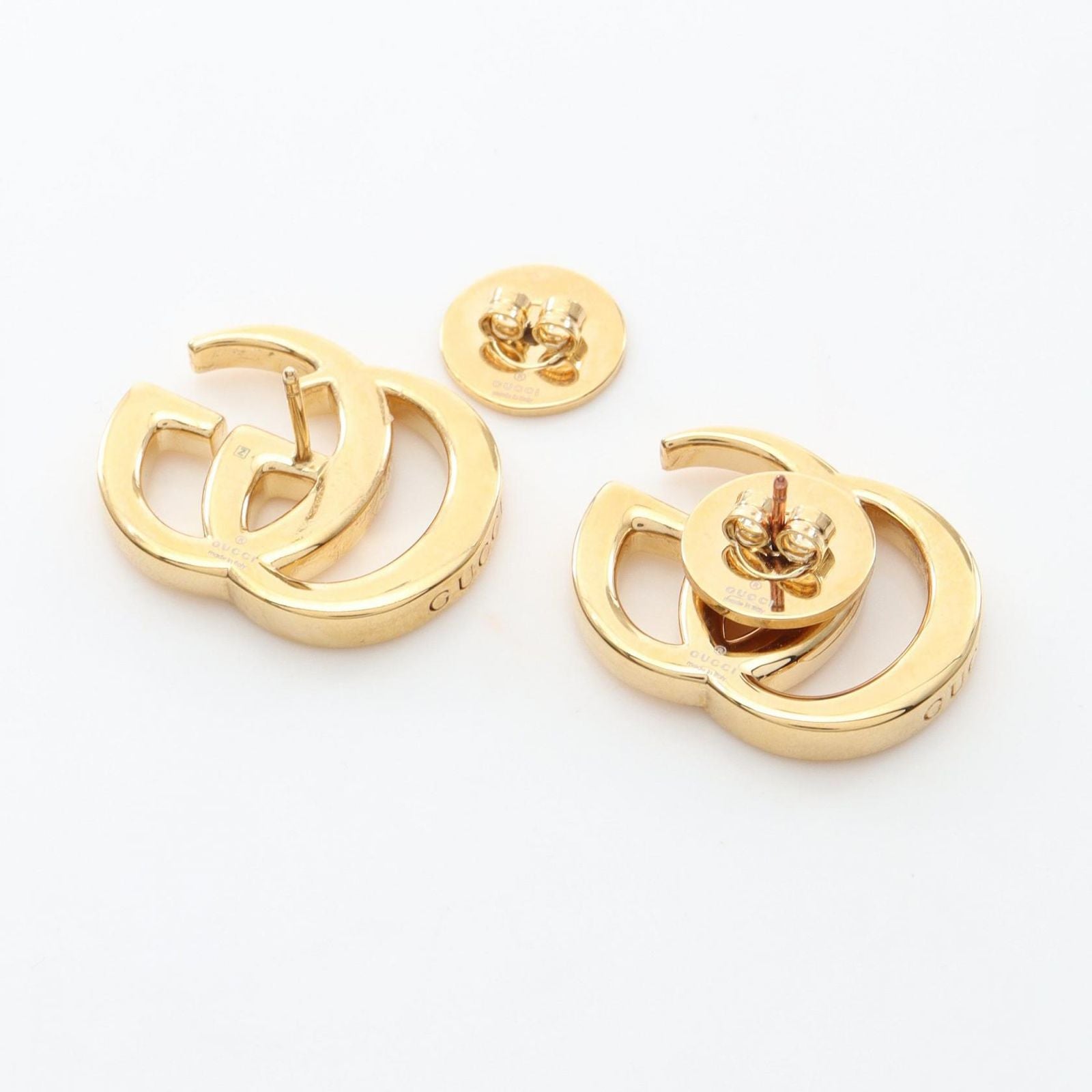 Gucci Earrings Double Studs Gold — view 2