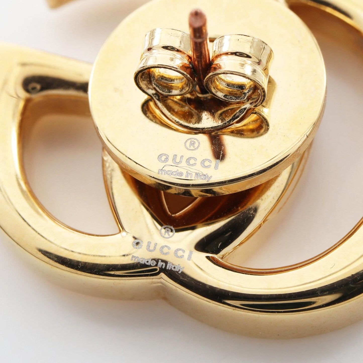Gucci Earrings Double Studs Gold — view 3