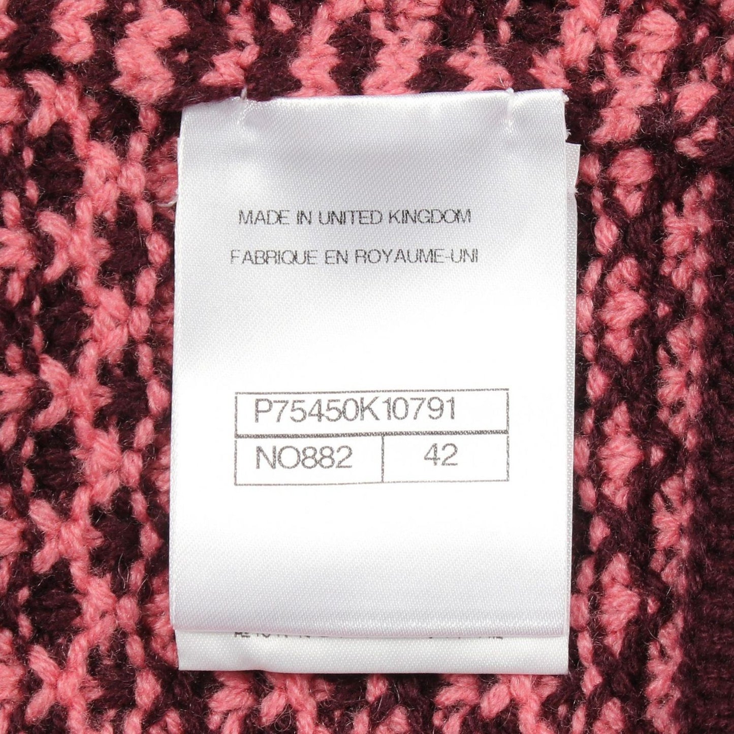 Chanel Cardigan CC Logo Button Cropped Red Cashmere — view 5