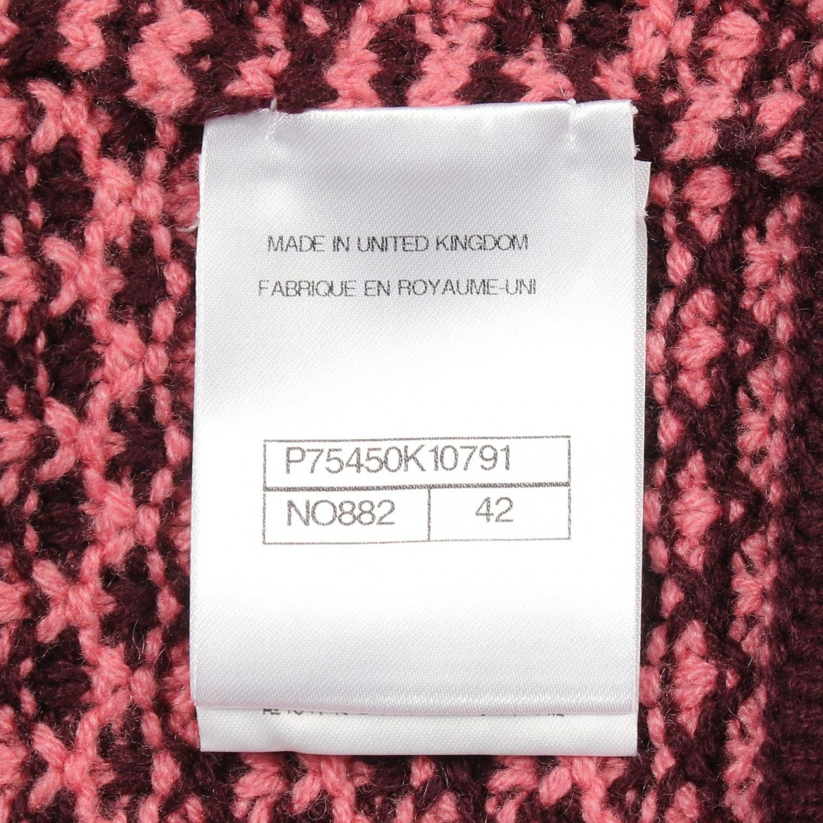 Chanel Cardigan CC Logo Button Cropped Red Cashmere — view 5